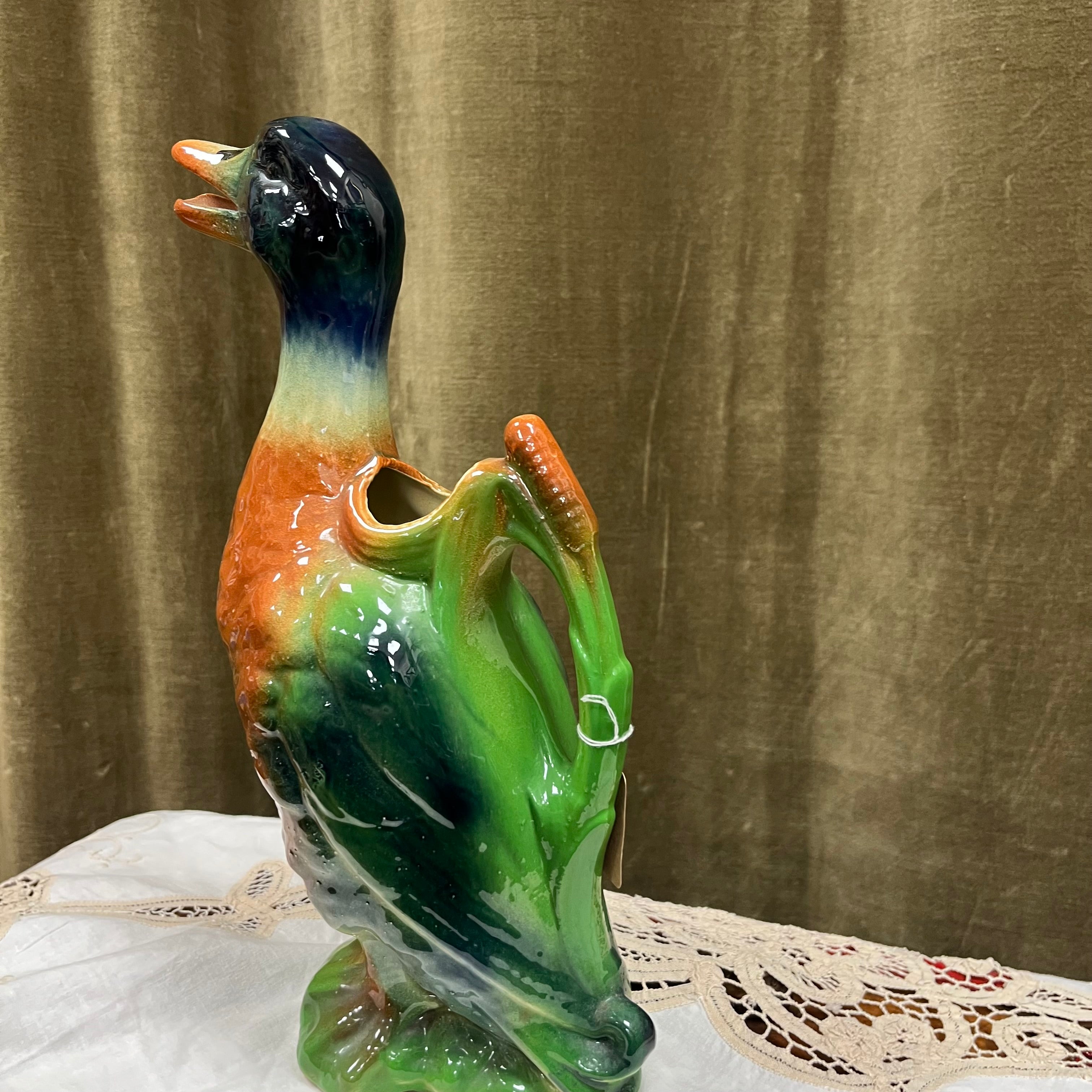 Pichet canard en barbotine – Saint-Clément