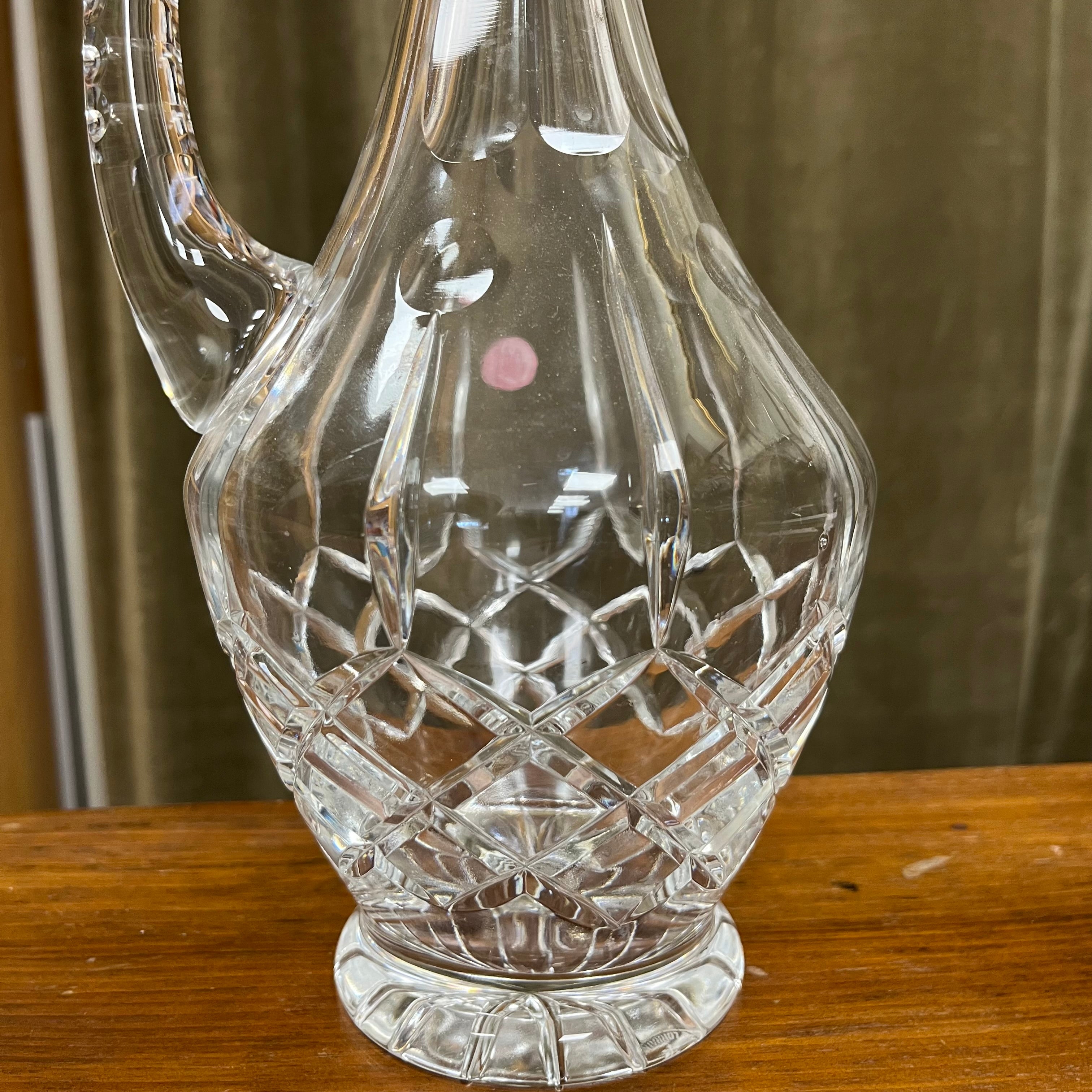 Carafe en cristal taillé main – soufflée bouche