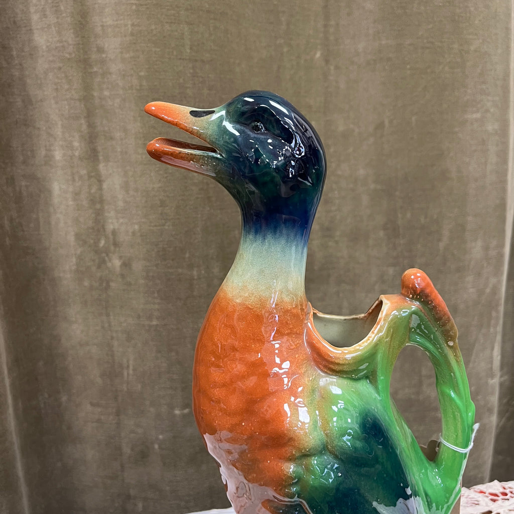 Pichet canard en barbotine – Saint-Clément