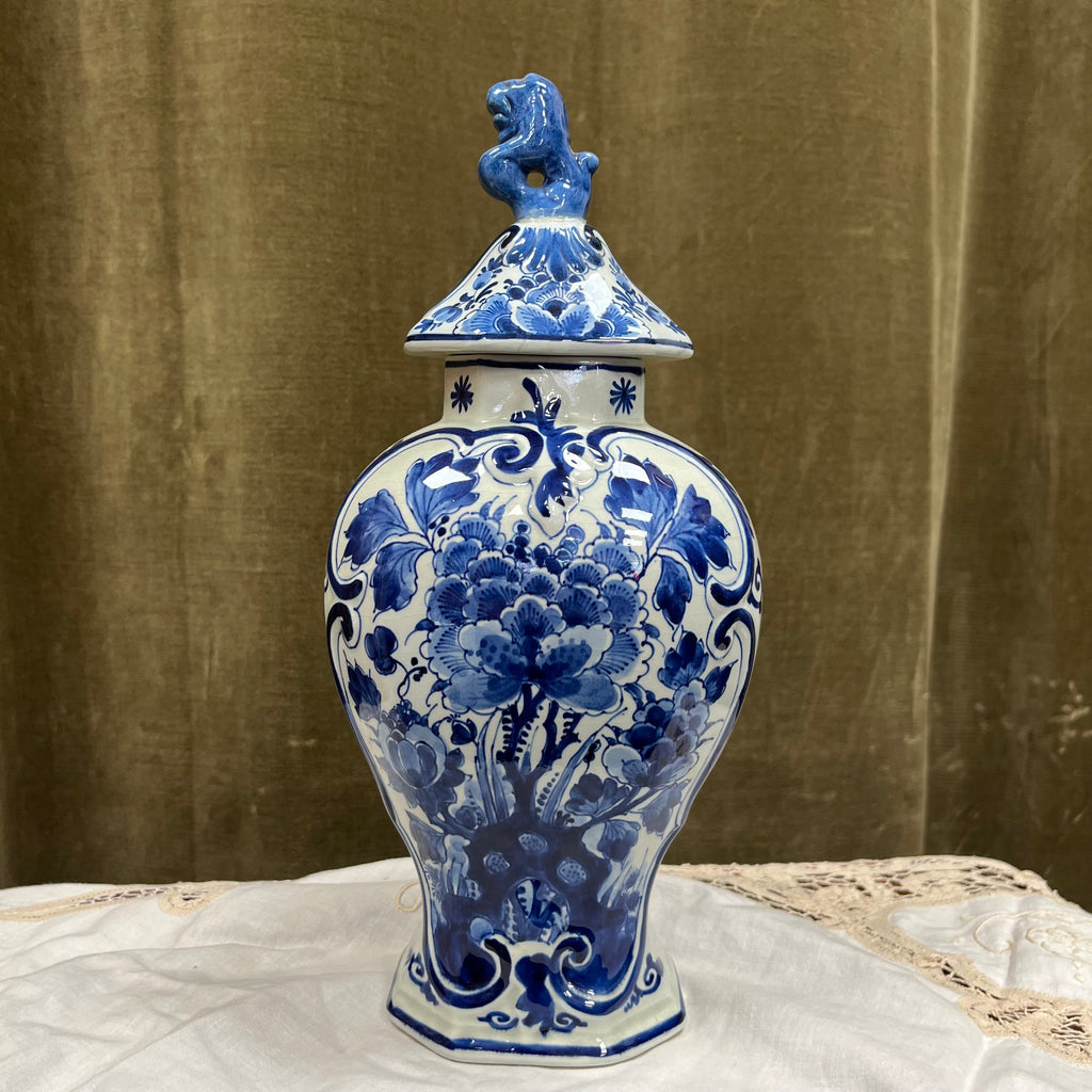 Pot couvert en porcelaine Royal Delft – De Porceleyne Fles, 1992