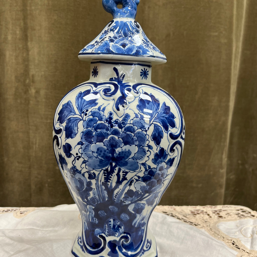 Pot couvert en porcelaine Royal Delft – De Porceleyne Fles, 1992