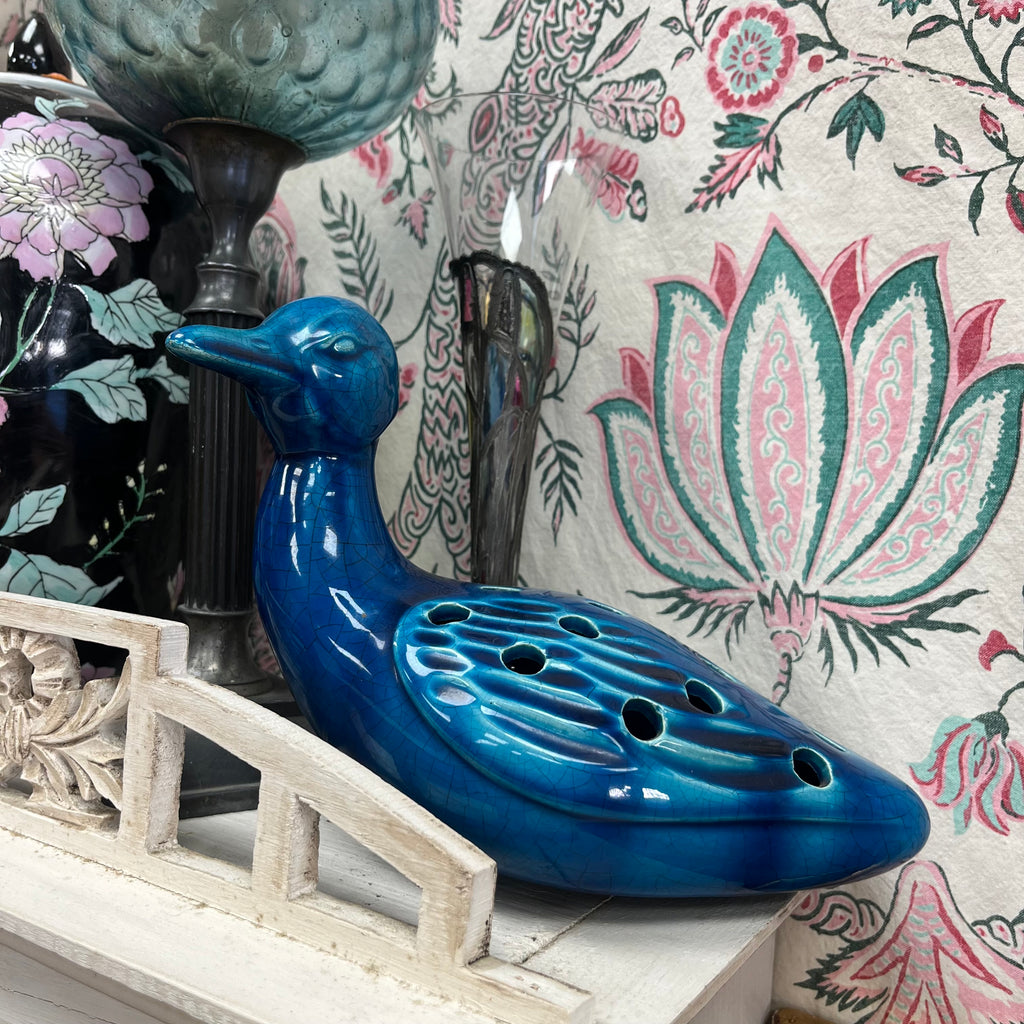 Vase pique-fleurs Canard - Faïencerie de Charolles