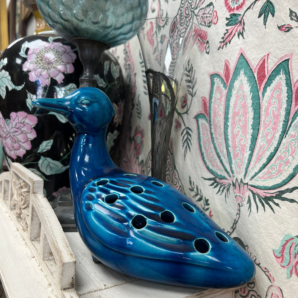 Vase pique-fleurs Canard - Faïencerie de Charolles