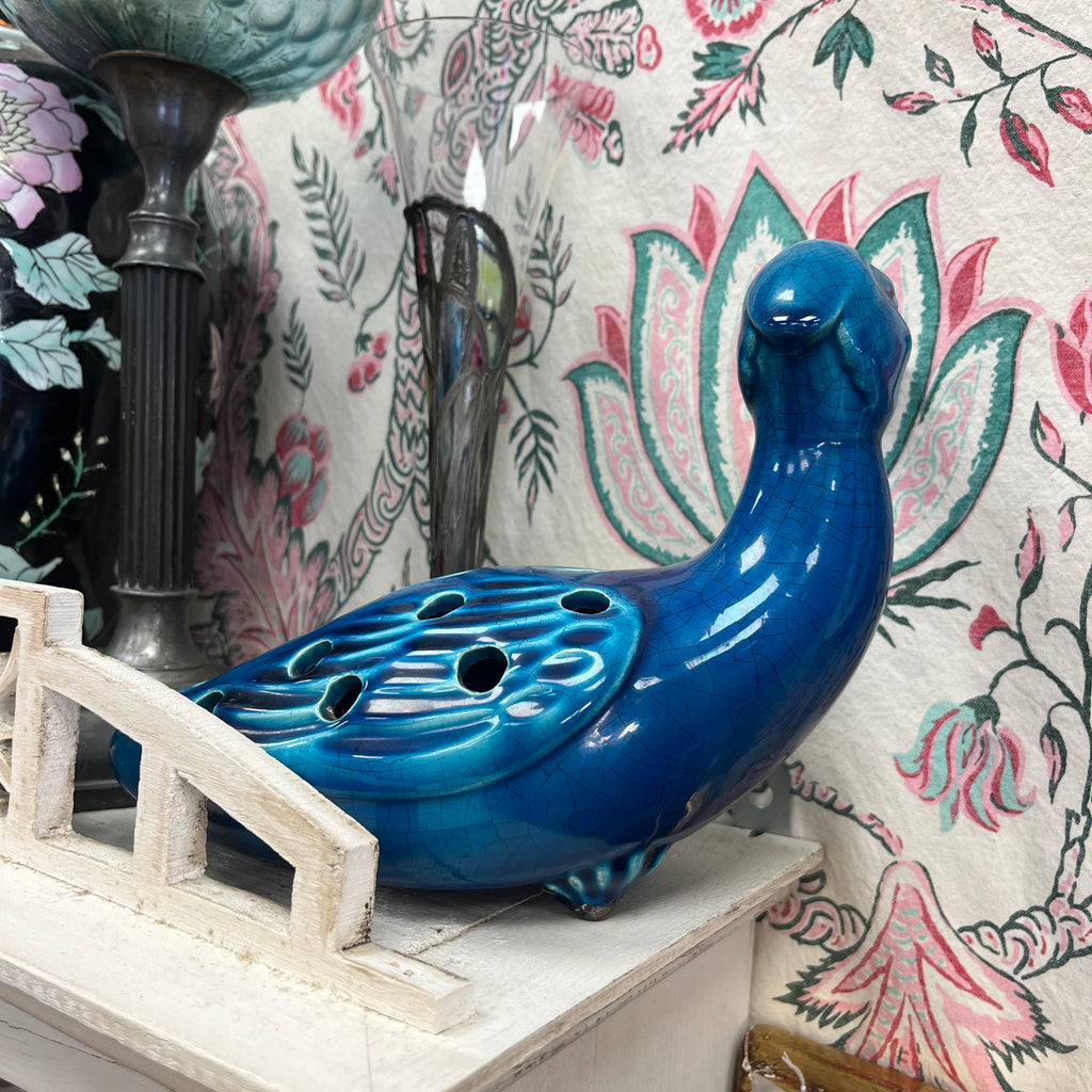 Vase pique-fleurs Canard - Faïencerie de Charolles