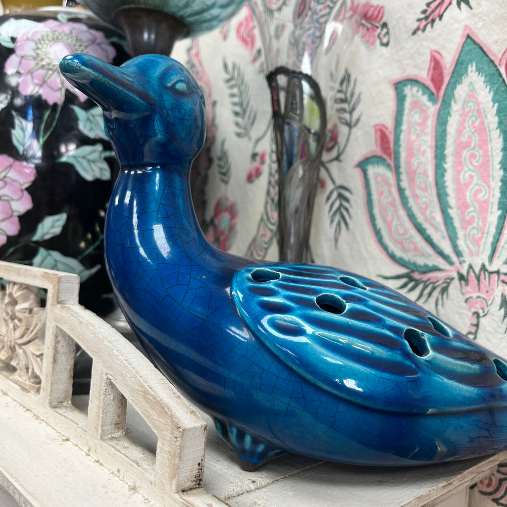 Vase pique-fleurs Canard - Faïencerie de Charolles